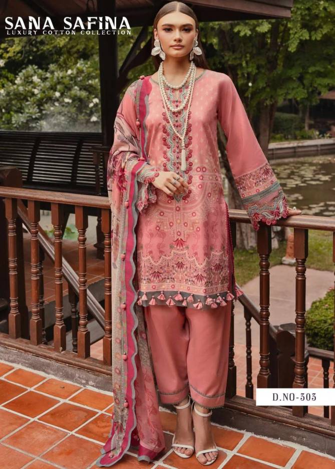 Sana Safina Vol 3 Luxury Cotton Pakistani Dress Material Wholesale Price In Surat
